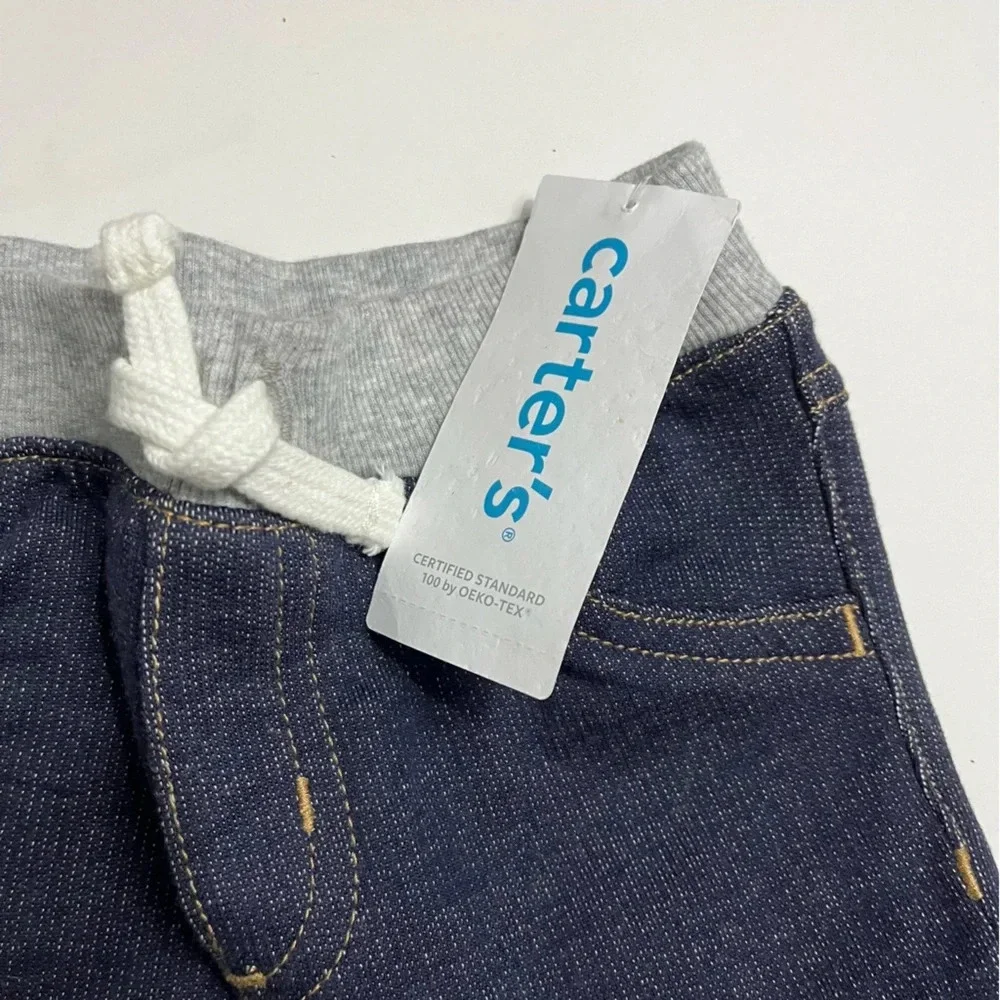 Carters • NWT Baby Pull-On Knit Denim Pants